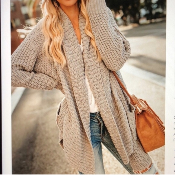 Vici grey POL cardigan! - Picture 3 of 3